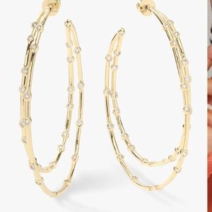 Melinda Maria Big Ass 2.5” Double hoops